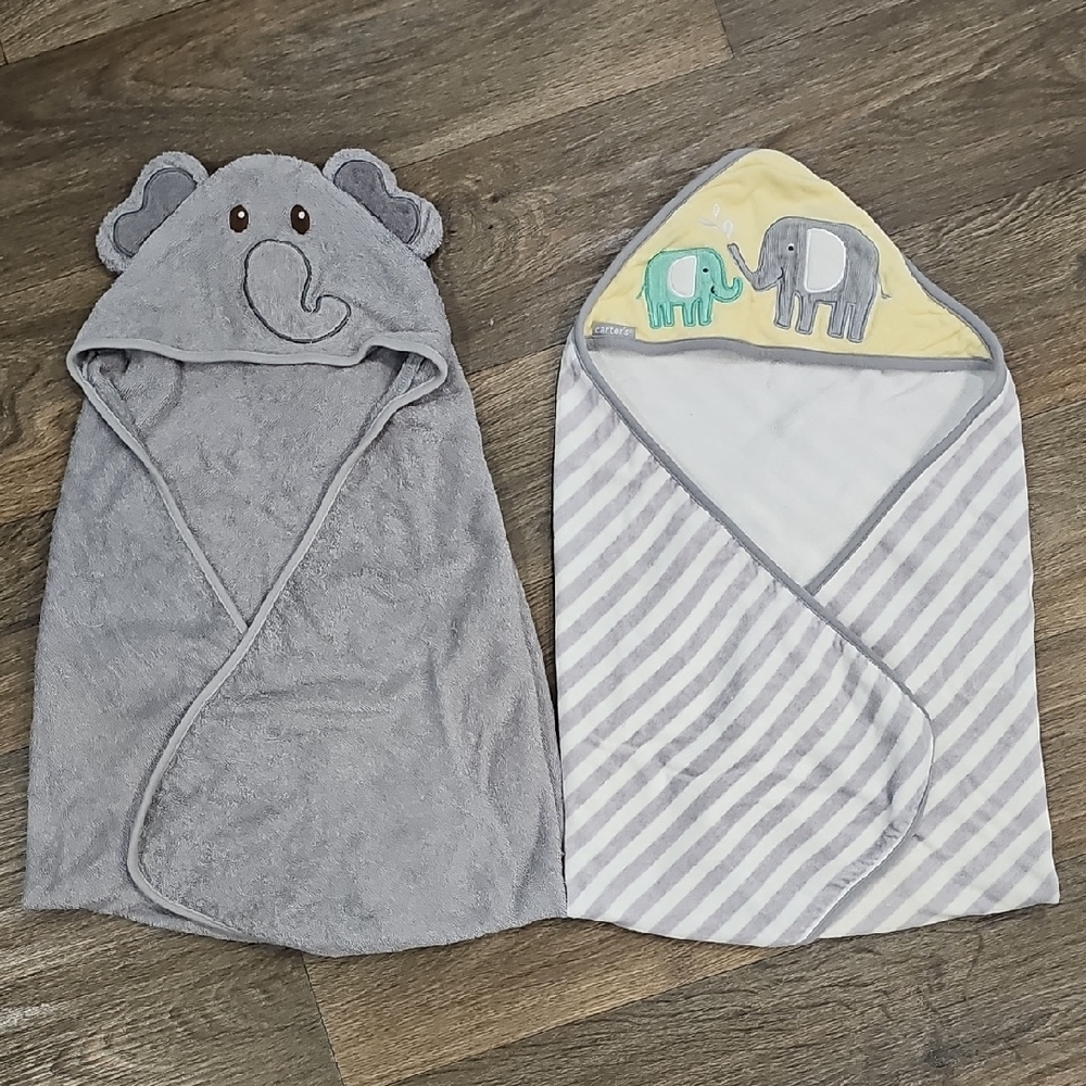 Baby Elephant Hooded Towels Bundle